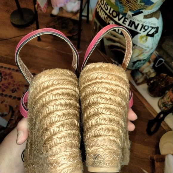 Marc by Marc Jacobs black and red espadrilles sz 40 - Picture 6 of 7